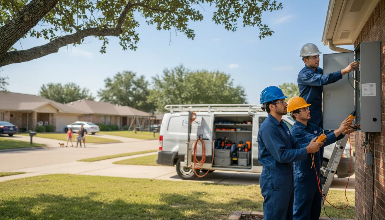 Certified electrician providing emergency electrical services in Paris, TX
